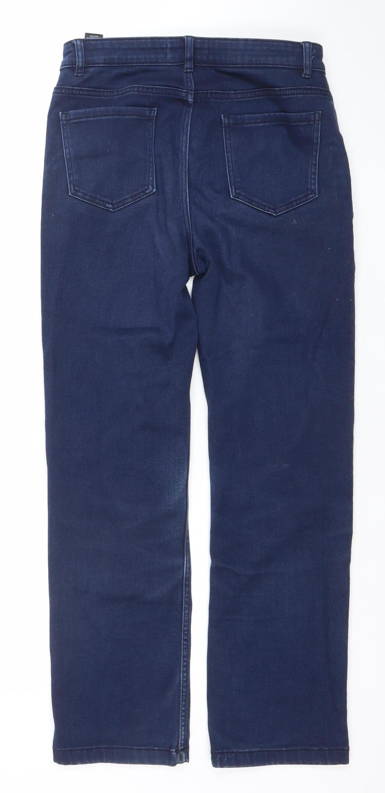 Marks and Spencer Women Blue Size 10 Straight Leg Jeans