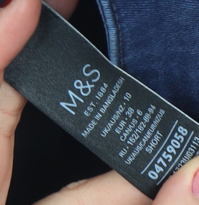 Marks and Spencer Women Blue Size 10 Straight Leg Jeans
