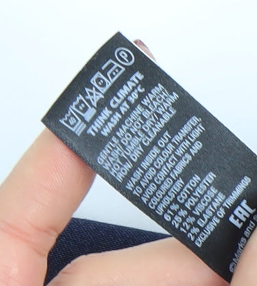 Marks and Spencer Women Blue Size 10 Straight Leg Jeans