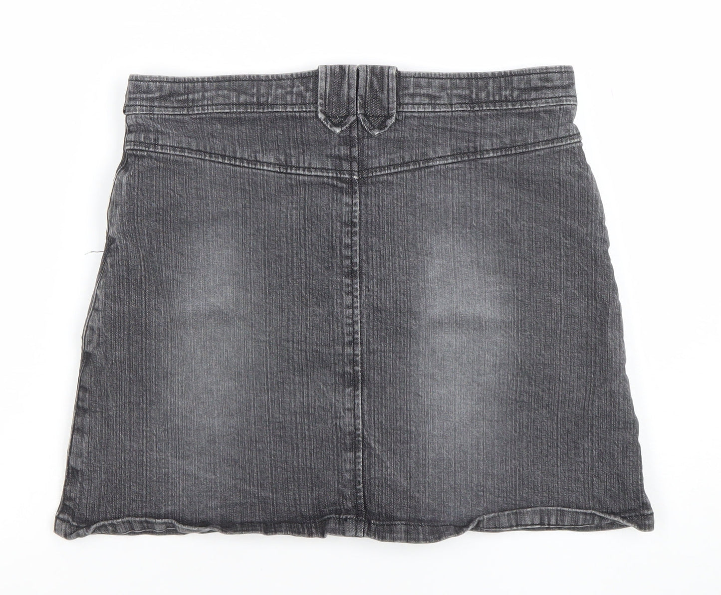 Denim Co Women’s Grey Short Denim Stretch Skirt Size 10