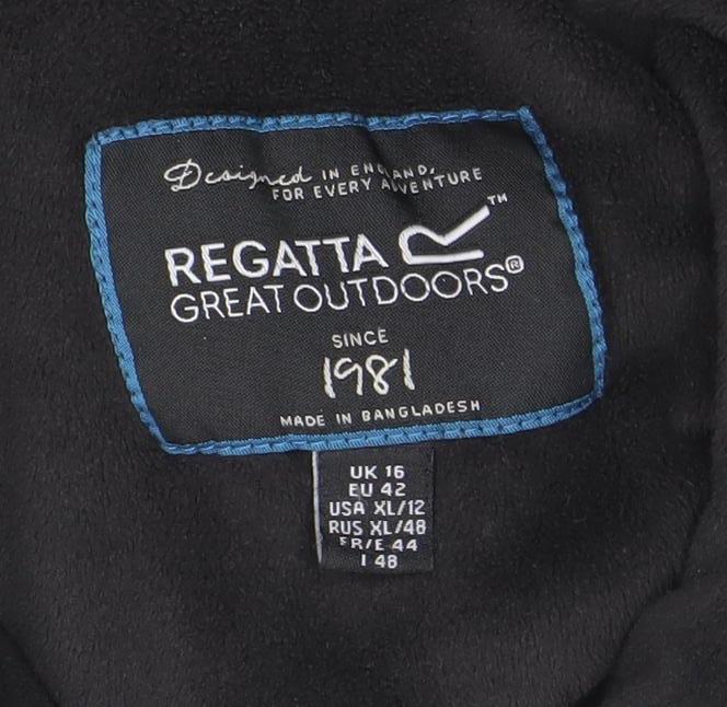 Regatta Great Outdoors Womens Black Fleece Full Zip Jacket UK 16