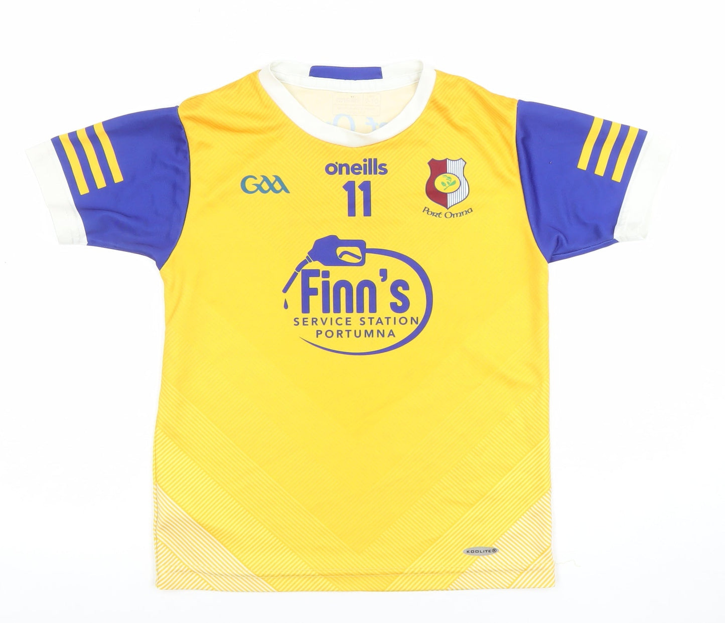O'Neills Boys Yellow Football Jersey T-Shirt 9-10 Years Port Omna