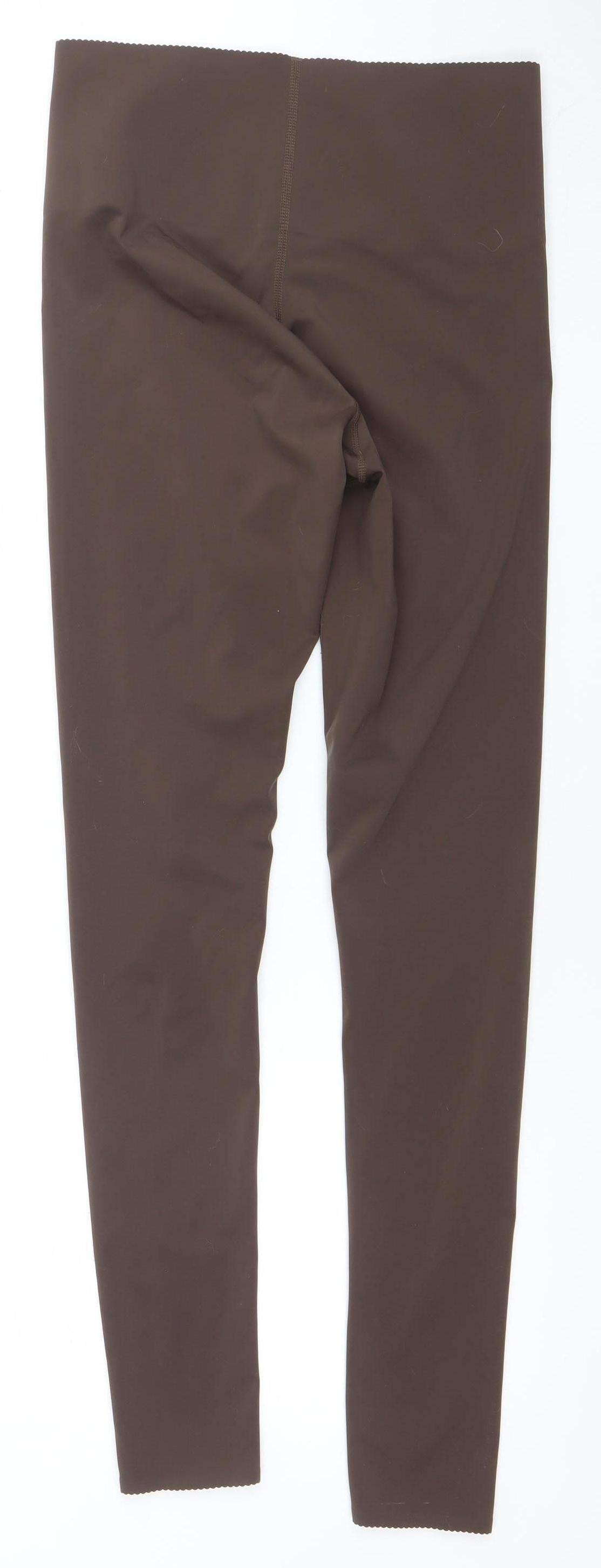 Workout Women Brown XS Leggings Compression Stretch Activewear