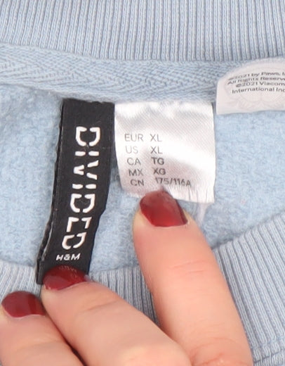 H&M Divided Women’s Blue Garfield The Jamminator Sweatshirt XL