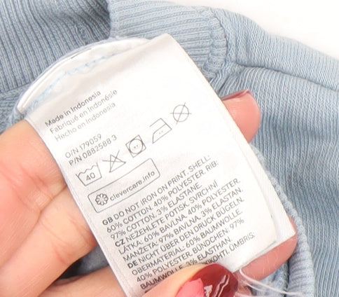 H&M Divided Women’s Blue Garfield The Jamminator Sweatshirt XL