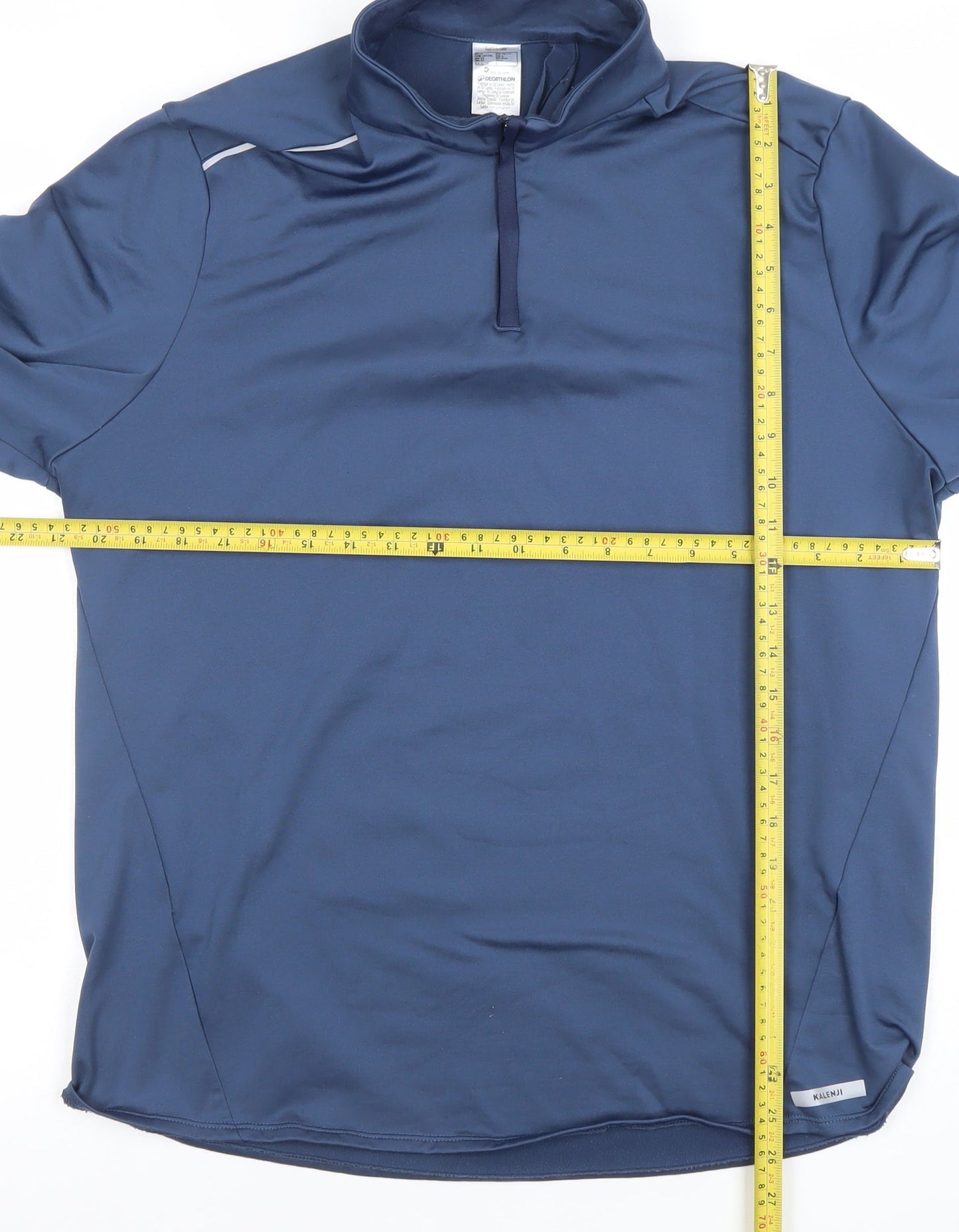 Decathlon Men’s Blue XL Athletic 1/4 Zip Pullover Sweatshirt