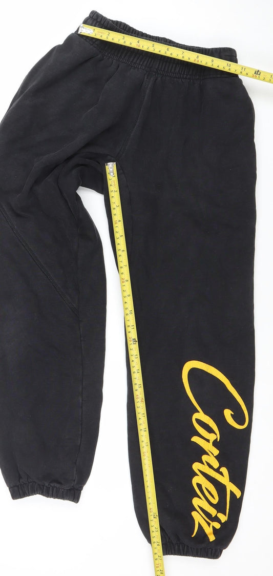 Corteiz Men's Black XS Jogger Sweatpants Fleece Relaxed Fit Trousers