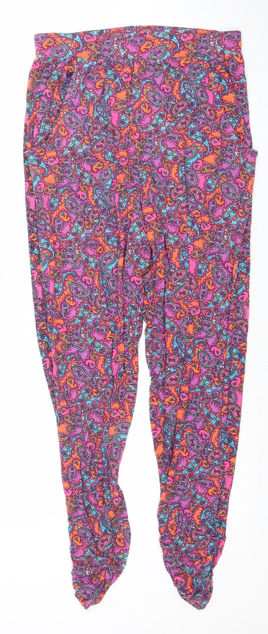 Tu Women’s Multicoloured Paisley Harem Trousers Size 12
