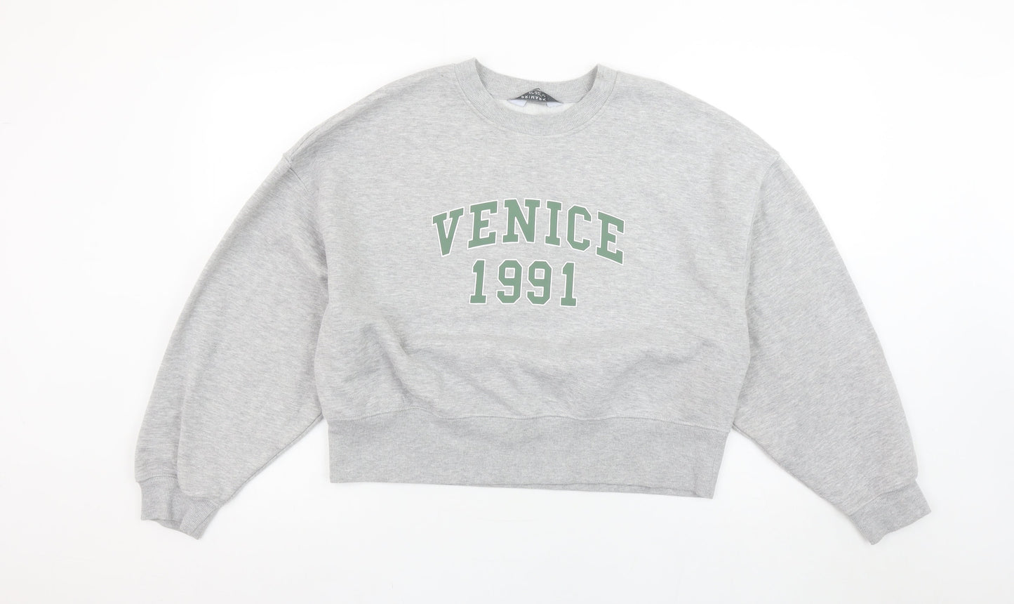 Primark Womens Grey Venice 1991 Sweatshirt Small Cotton Blend