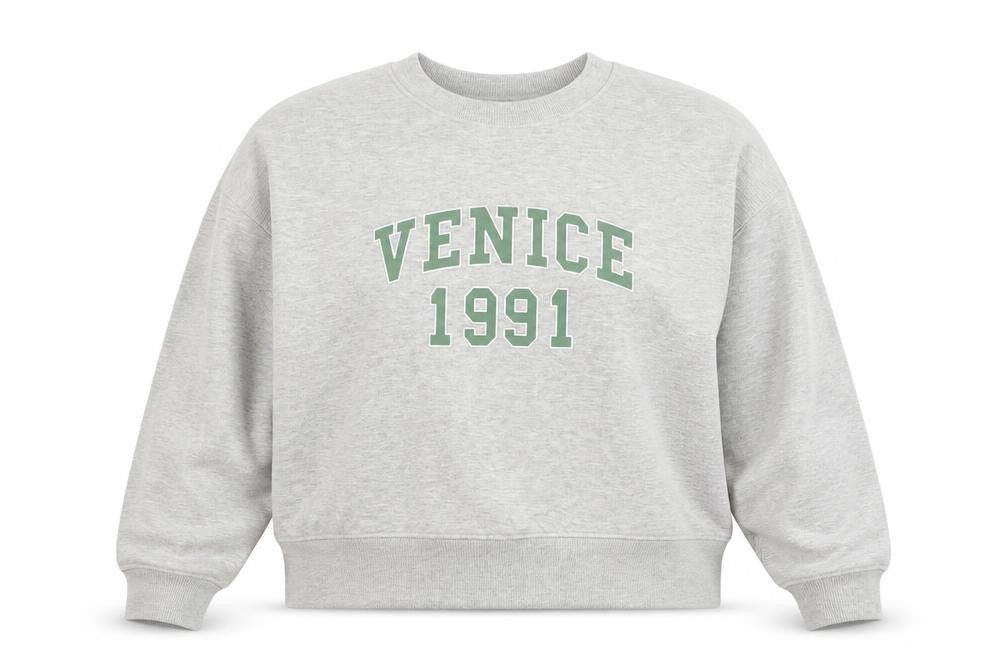 Primark Womens Grey Venice 1991 Sweatshirt Small Cotton Blend