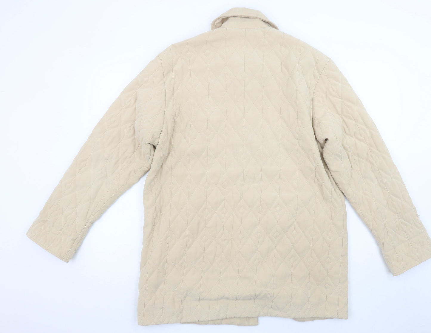 Eastex Women’s Beige Quilted Mid-Length Polyester Jacket UK 10