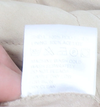 Eastex Women’s Beige Quilted Mid-Length Polyester Jacket UK 10