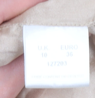 Eastex Women’s Beige Quilted Mid-Length Polyester Jacket UK 10