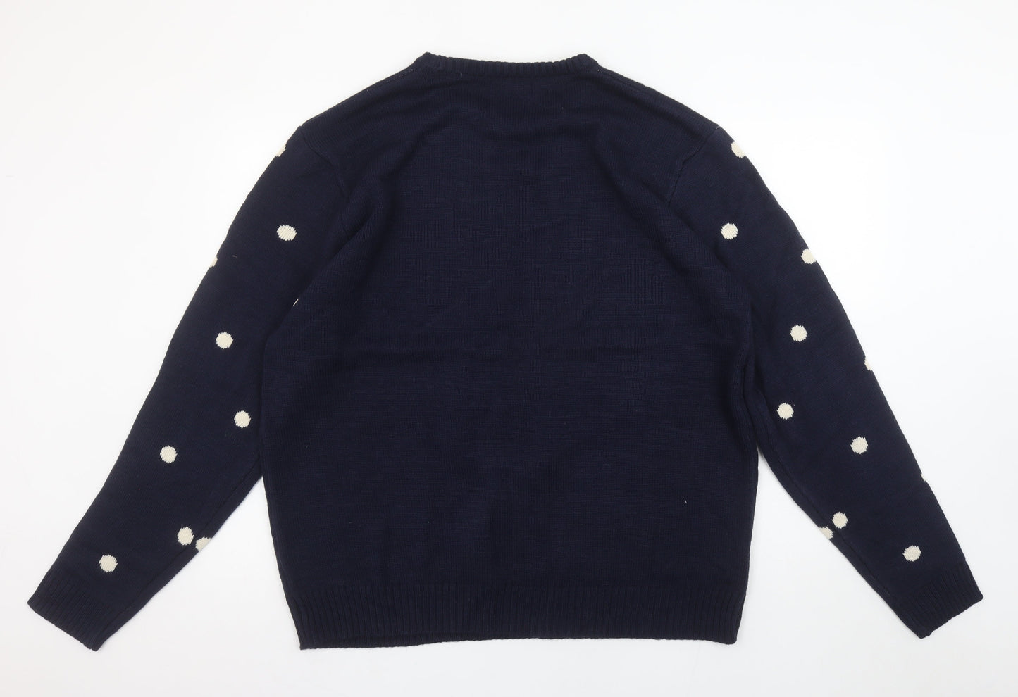 Dunnes Women's Blue Reindeer Christmas Jumper Size 2XL