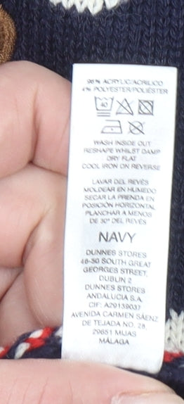 Dunnes Women's Blue Reindeer Christmas Jumper Size 2XL