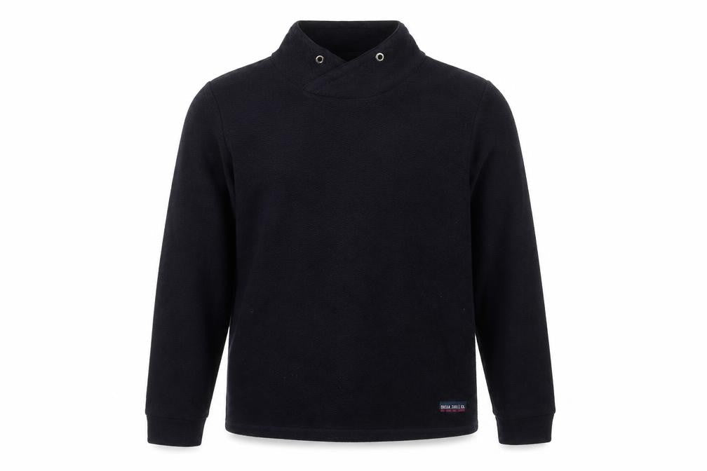 Cecil Unisex Black High Neck Knit Pullover Sweatshirt L