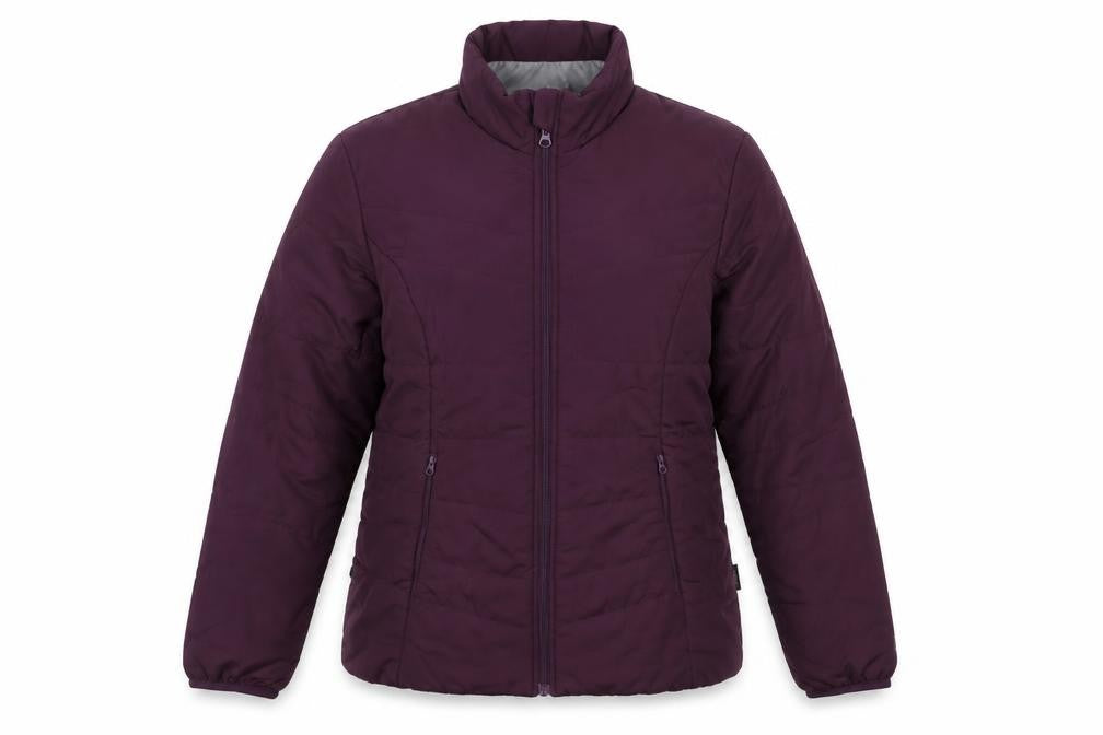 Decathlon Women’s Purple Puffer Jacket L Lightweight Insulated Coat
