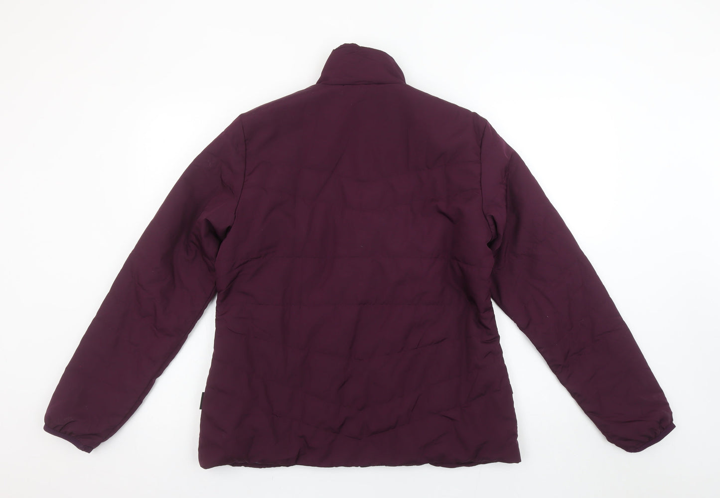 Decathlon Women’s Purple Puffer Jacket L Lightweight Insulated Coat