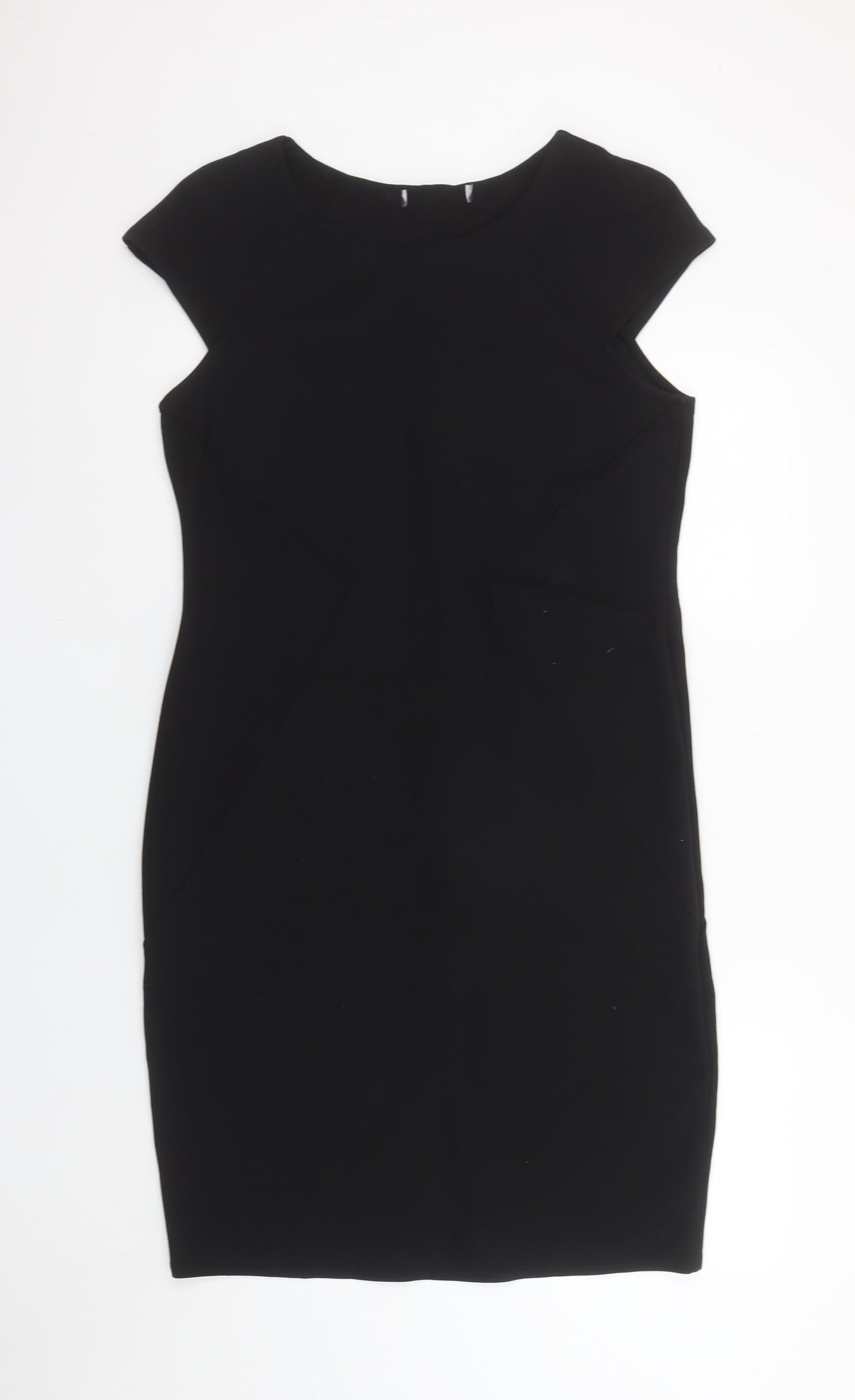 Marks and Spencer Women Black Petite Size 16 Pencil Dress