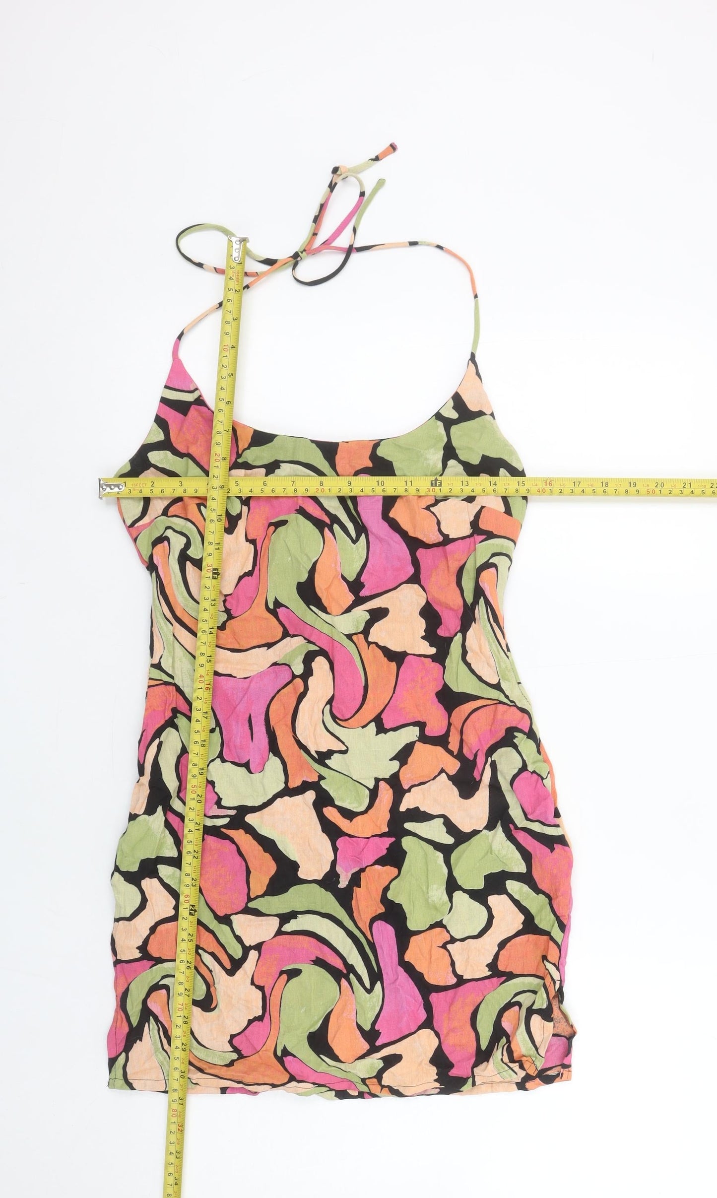 ASOS Design Women’s Multicoloured Size 8 Slip Mini Dress