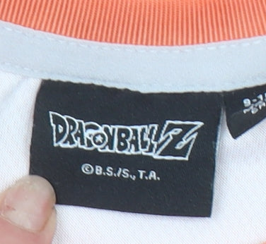 Dragon Ball Z Boys Orange Graphic T-Shirt 9-10 Years Goku Anime Top