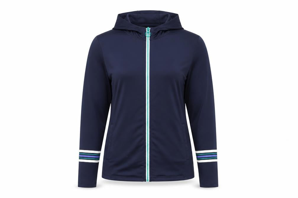Dunnes Women’s Navy Full Zip Hoodie Large Polyester Blend