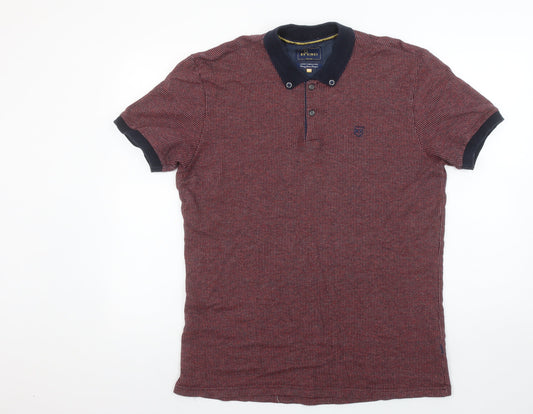 XV Kings Men's Red 2XL Short Sleeve Cotton Polo Shirt