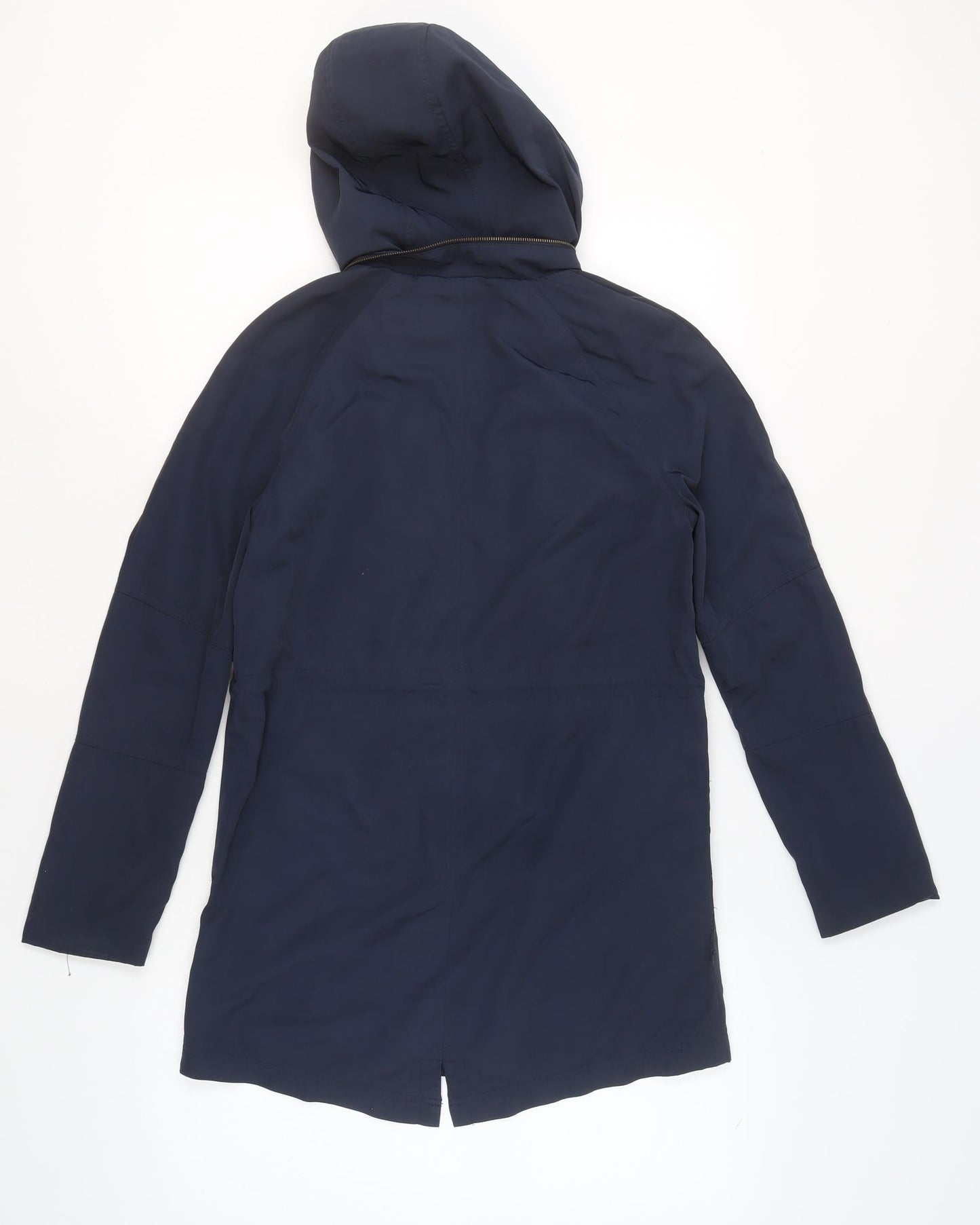 White Stuff Women's Blue Hooded Parka Coat Size 6
