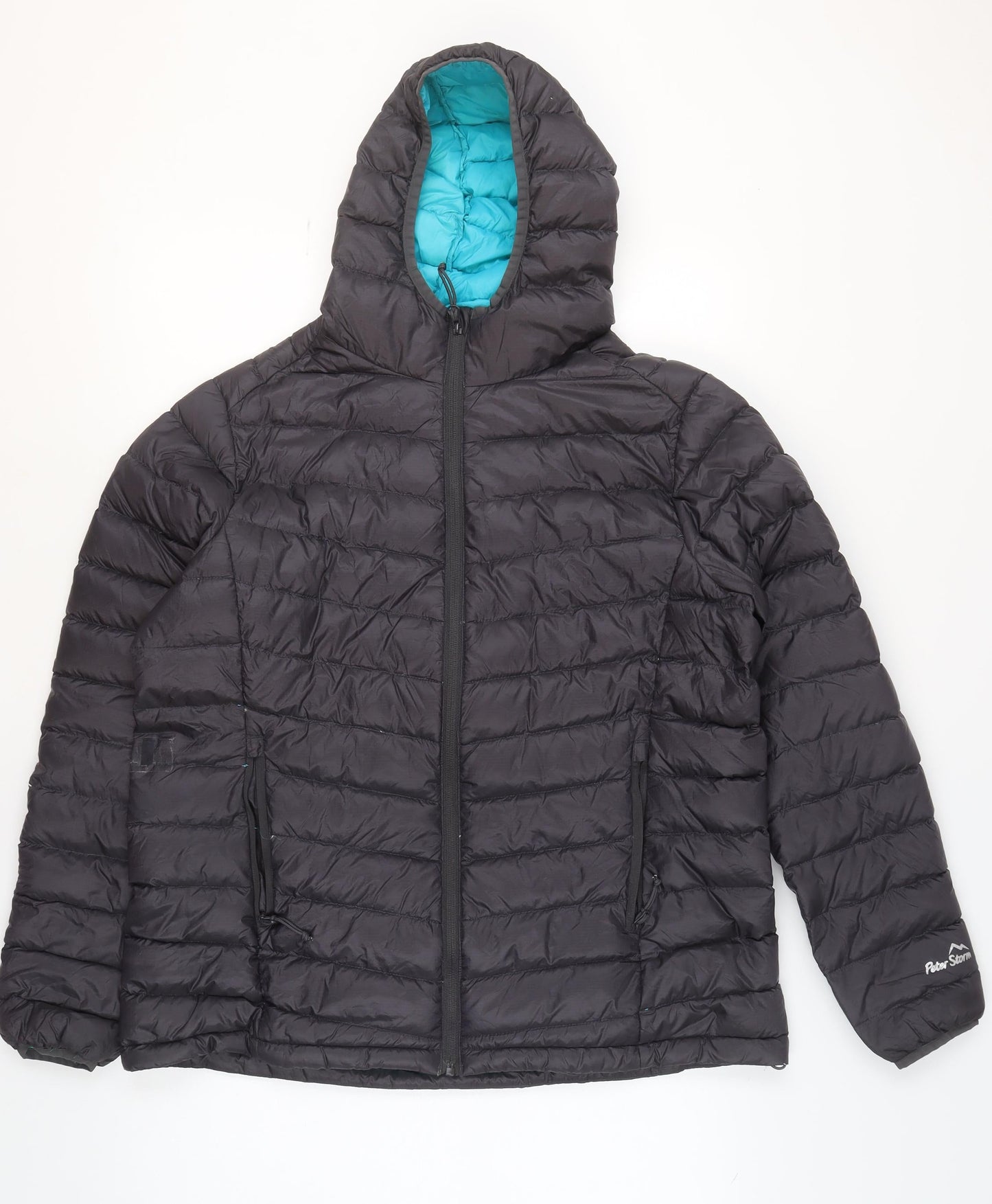 Peter Storm Women’s Black Hooded Puffer Jacket Size 18 Lightweight Outdoor