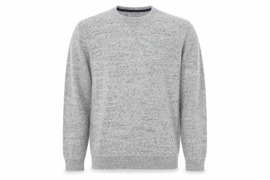Jack & Jones Men's Grey XL Crew Neck Cotton Knit Jumper