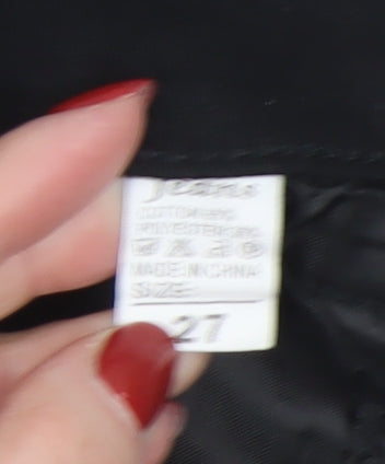 DANBIKE Womens Black Skinny Jeans Size 8 Slim Fit Stretch Denim