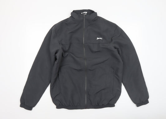 Slazenger Men's Black Full Zip Lightweight Softshell Jacket Size S