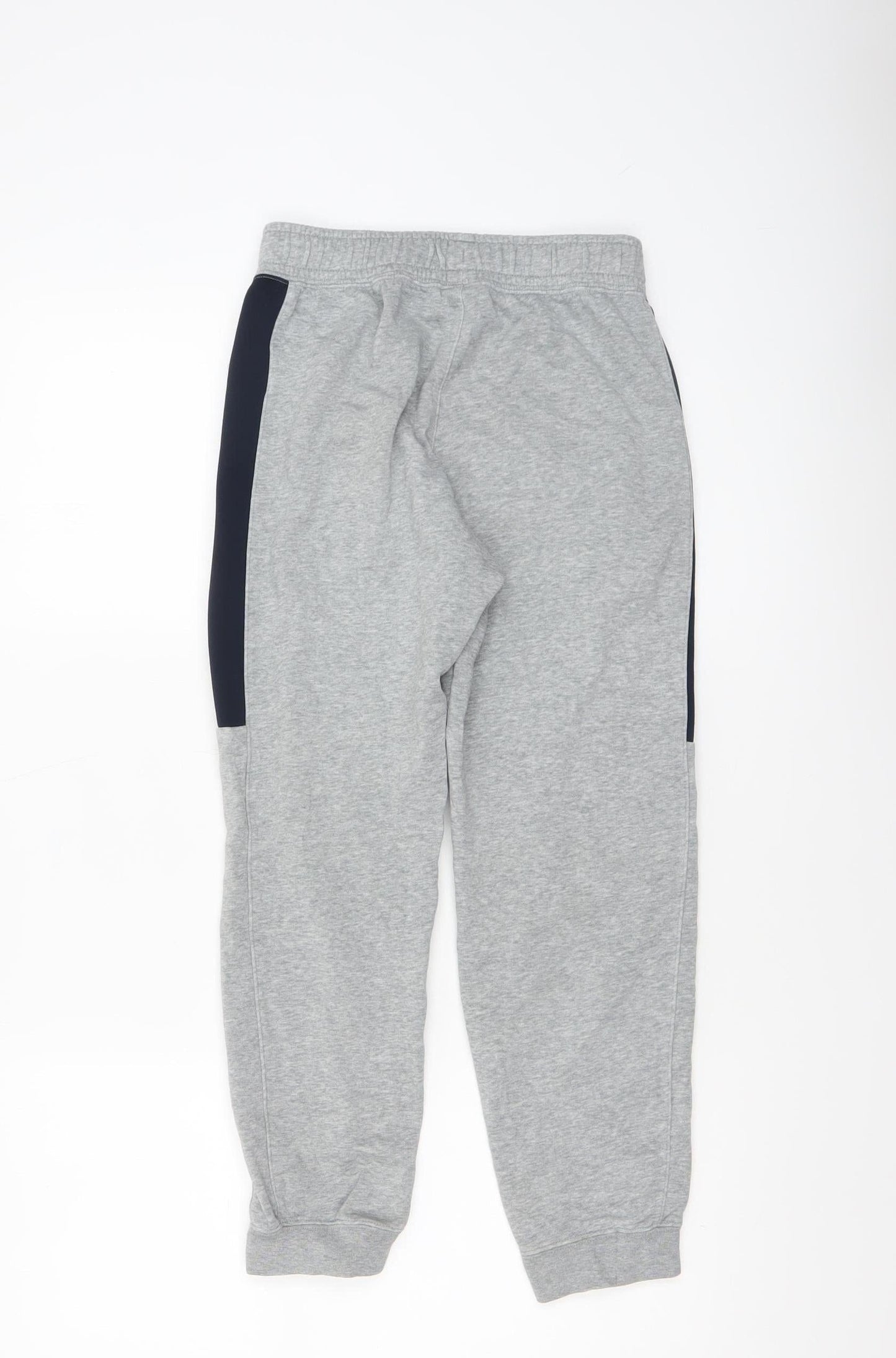 Nike Boys Grey Jogger Trousers M 10-11 Years Elastic Waist Fleece