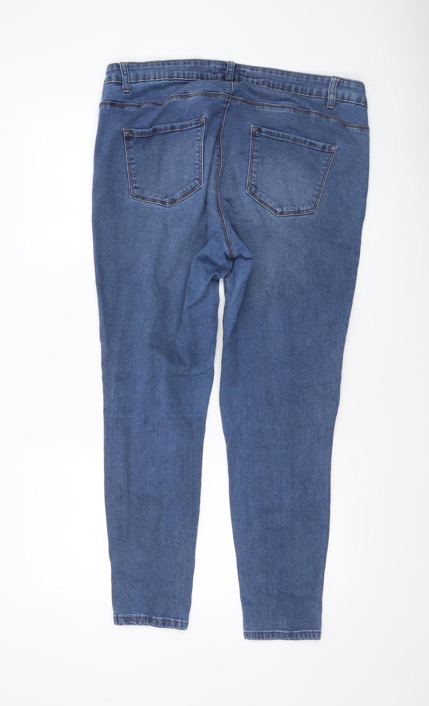 Denim Co Women’s Blue Skinny Jeans Size 18 Stretch Cotton Blend