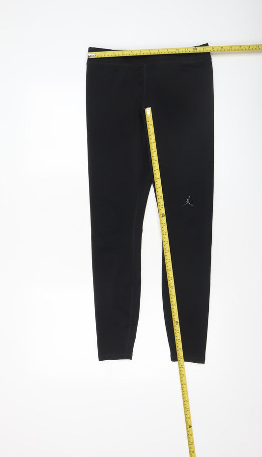 Nike Jordan Women's Black Tight Fit Leggings M Stretch Activewear