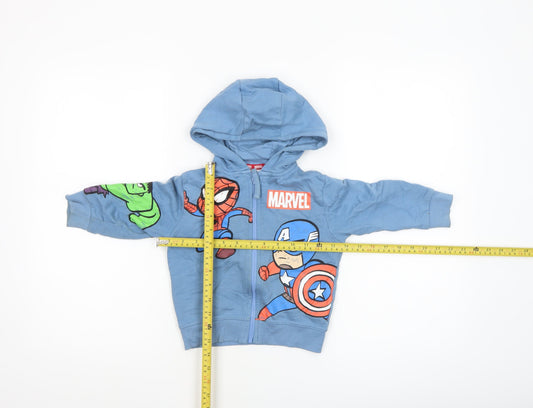 Next Marvel Blue Hoodie Jacket 18–24 Months Unisex Baby Superhero Print