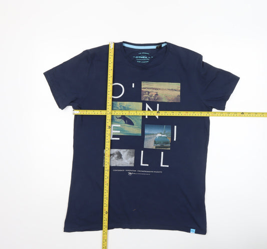 O'Neill Boys Blue Graphic Surf T-Shirt 16 Years Cotton Short Sleeve