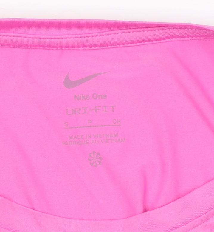 Nike Women's Pink Dri-FIT Racerback Tank Top Size S
