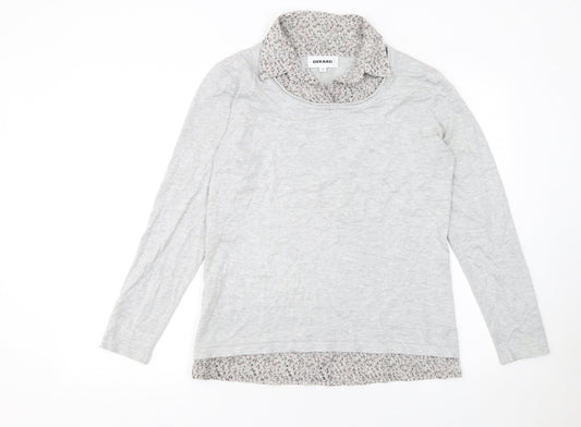 Gerard Women Grey Collared Long Sleeve Pullover Jumper Size 12