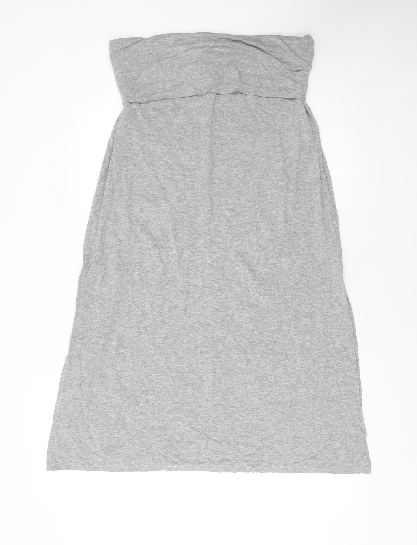 Séraphine Women’s Grey Maternity Maxi Strapless Dress Size M