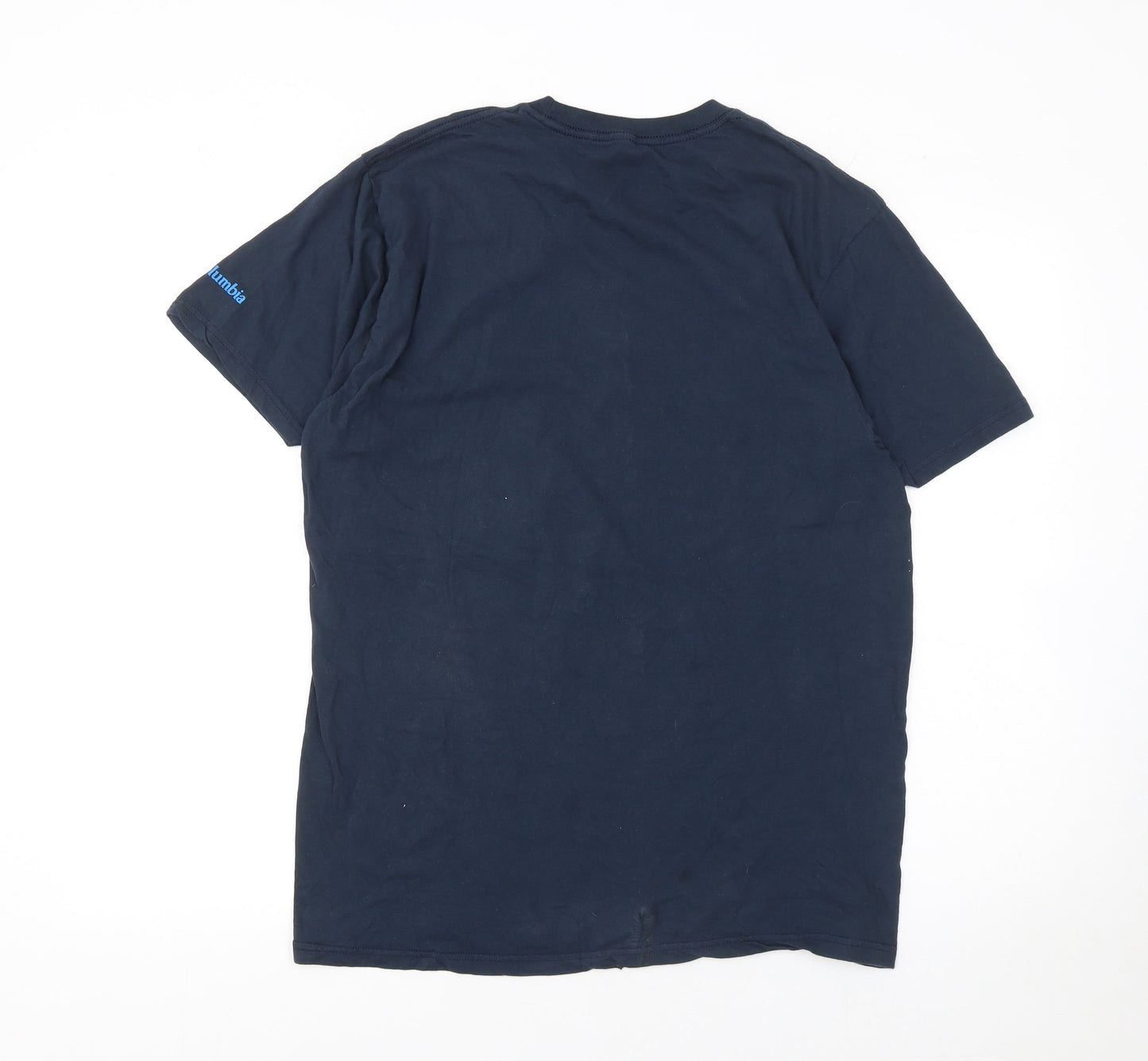 Columbia PFG Men’s Navy Blue Cotton Graphic T-Shirt Size L Regular Fit