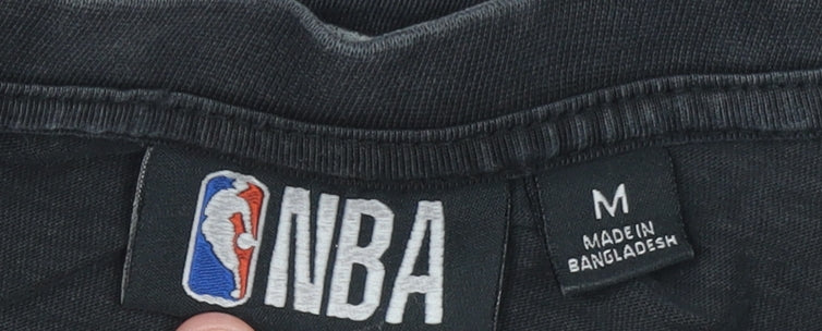 NBA Mens Black Los Angeles Lakers Short Sleeve Cotton T-Shirt Size M