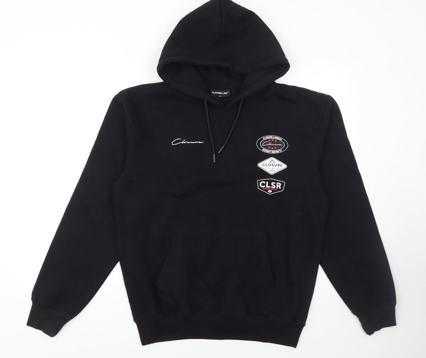 Closure LDN Men's Black Pullover Graphic Hoodie Size M