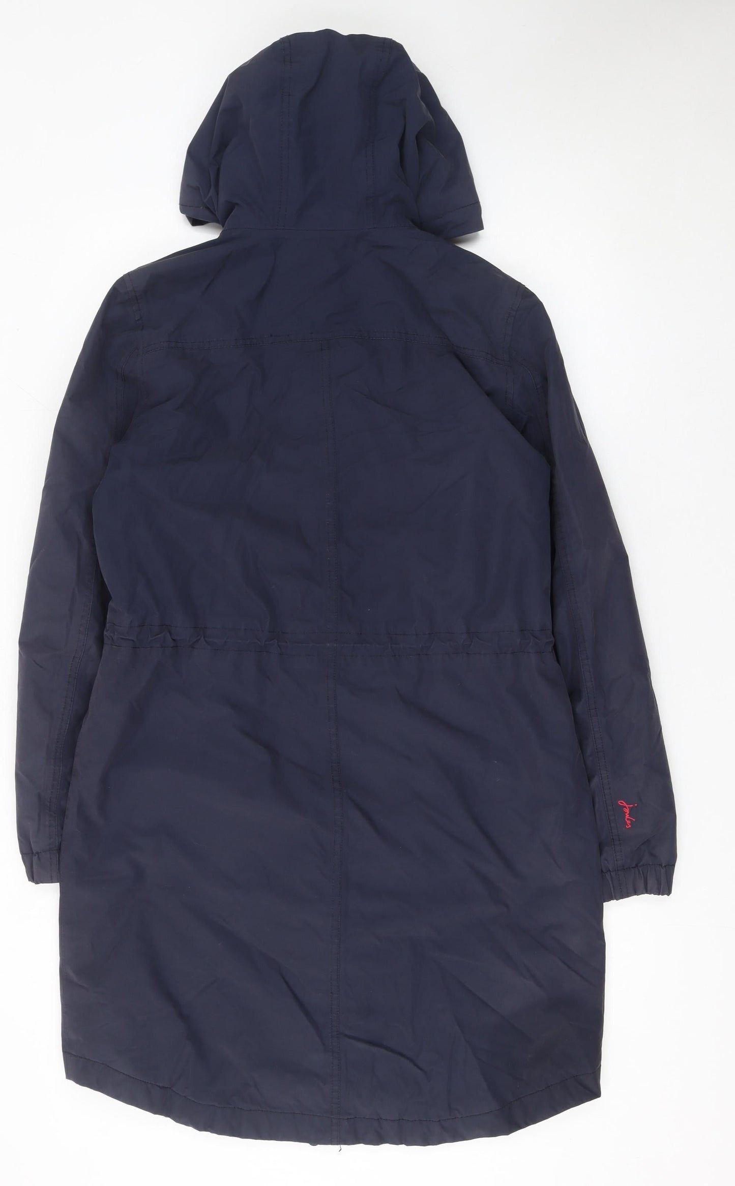 Joules Women’s Blue Waterproof Hooded Parka Coat Size 10