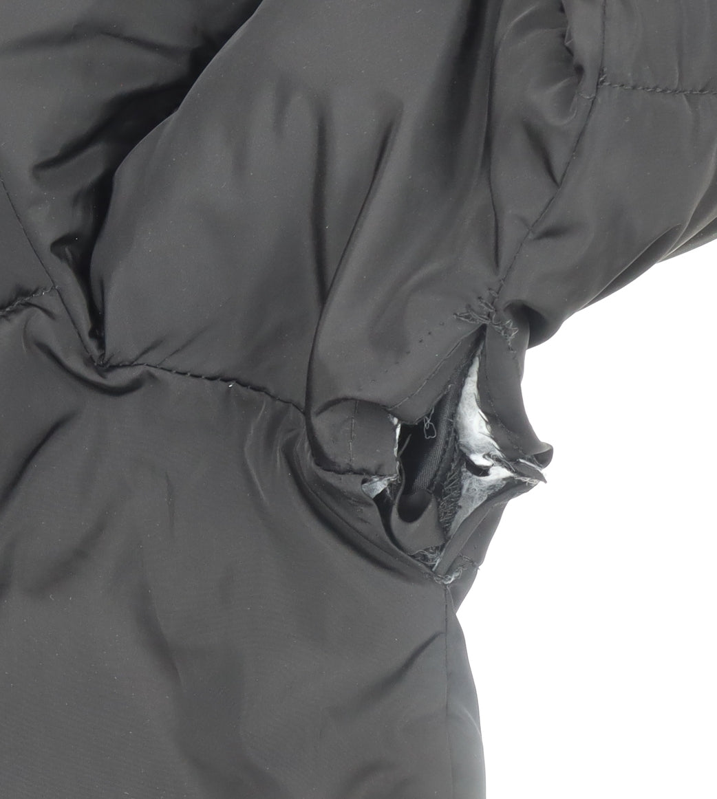 ONLY Women’s Black Hooded Puffer Jacket Size S Polyester Winter Coat