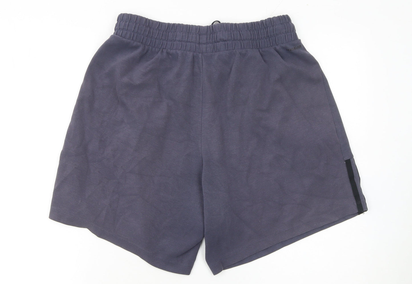 Adidas Men’s Grey Sweat Shorts M Regular Fit Drawstring Sports Casual