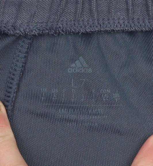 Adidas Men’s Grey Sweat Shorts M Regular Fit Drawstring Sports Casual