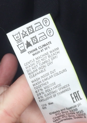 Marks and Spencer Women's Black Size 14 Pencil Skirt