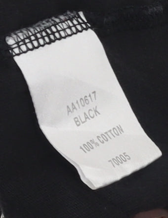 Cotton Traders Men's Black 3XL Rugby Graphic Short Sleeve T-Shirt