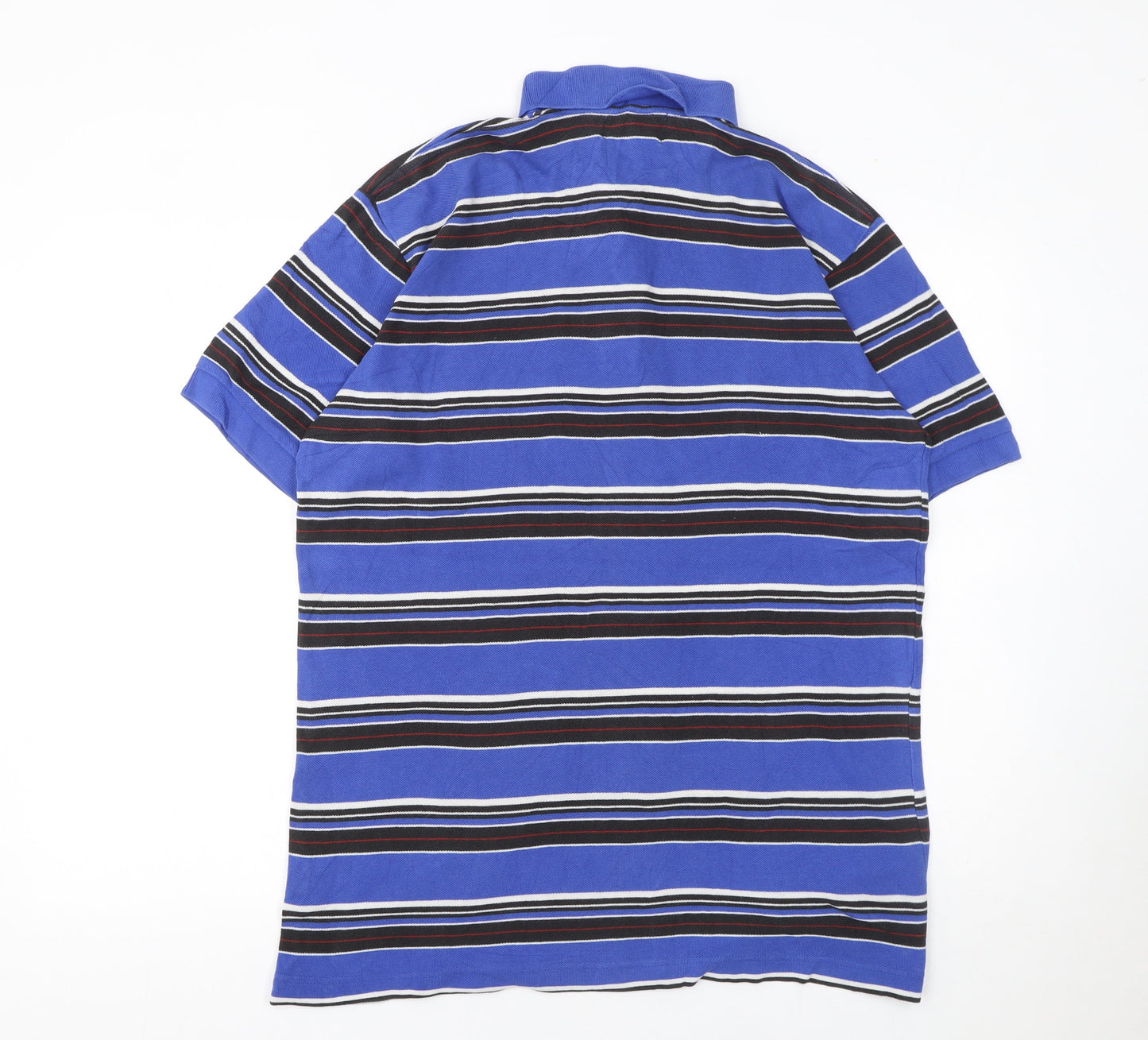 Robe Di Kappa Men's Blue Striped Cotton Polo Shirt L